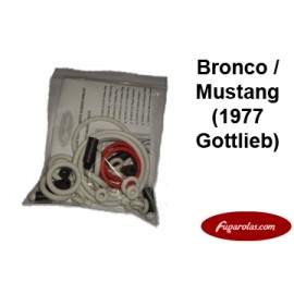 Rubber Rings Kit - Bronco / Mustang (1977 Gottlieb)