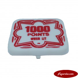 Pop Bumper Cap "1000 Points When Lit" - Square (Playmatic)