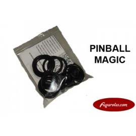 Rubber Rings Kit - Pinball Magic (Black)
