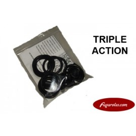 Rubber Rings Kit - Triple Action (Black)