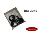Rubber Rings Kit - Big Guns (Black)